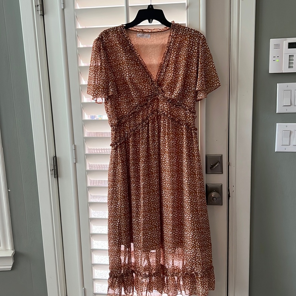 Lined flowy comfy summer dress
